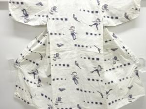 アンティーク　カウボーイ模様男児浴衣